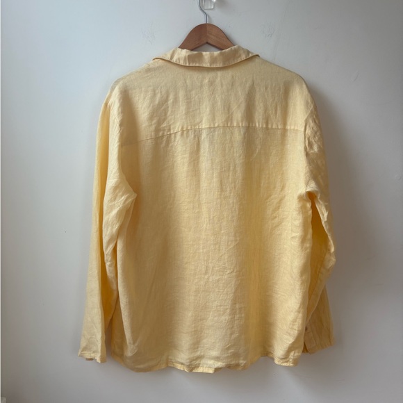 NWT Zara Yellow Linen Shirt and Shorts Set - Picture 7 of 16